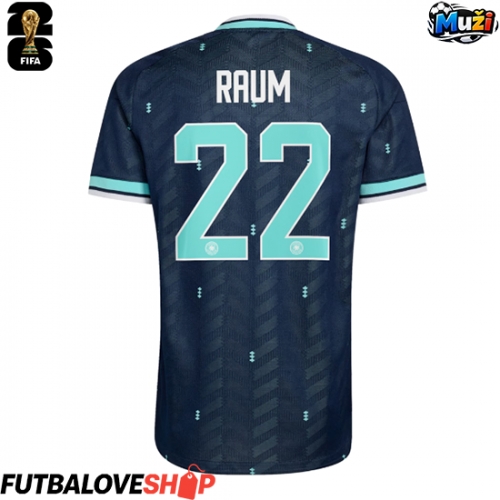 Dres Nemecko David Raum #22 Preč MS 2026 Krátky Rukáv